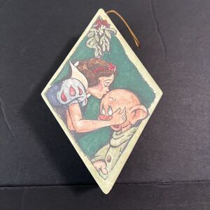 Disney Snow‎ White And Dopey Vintage Box Ornament Trinket Box
